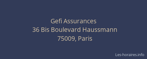 Gefi Assurances