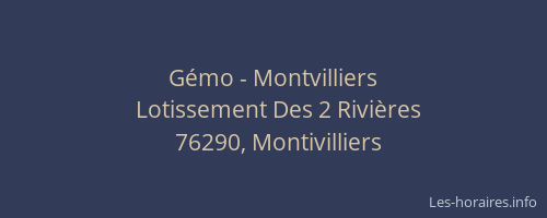 Gémo - Montvilliers