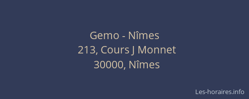 Gemo - Nîmes