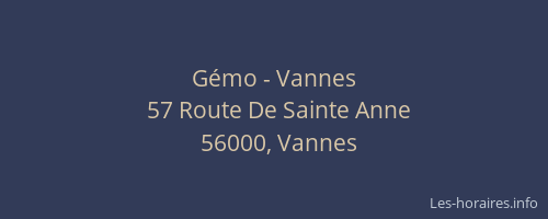 Gémo - Vannes