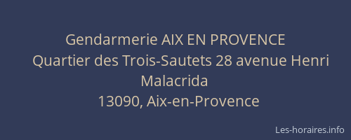 Gendarmerie AIX EN PROVENCE