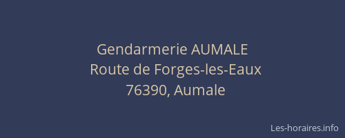 Gendarmerie AUMALE