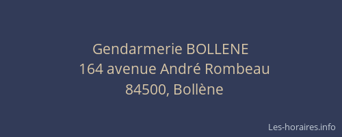Gendarmerie BOLLENE