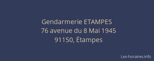 Gendarmerie ETAMPES