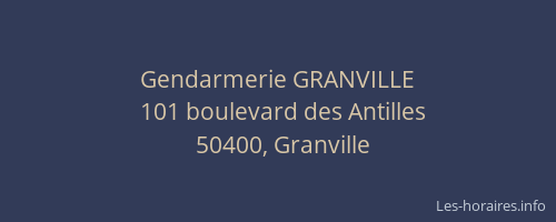 Gendarmerie GRANVILLE