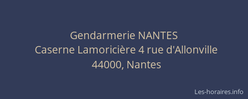 Gendarmerie NANTES