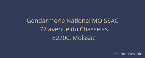 Gendarmerie National MOISSAC