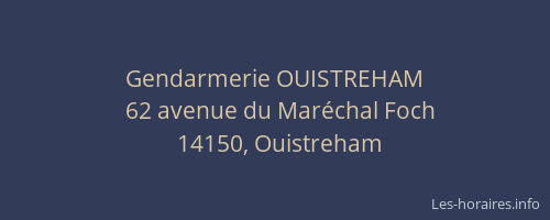 Gendarmerie OUISTREHAM