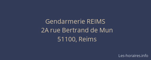 Gendarmerie REIMS