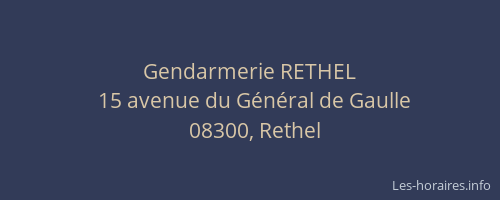 Gendarmerie RETHEL