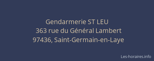 Gendarmerie ST LEU