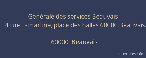 Générale des services Beauvais
