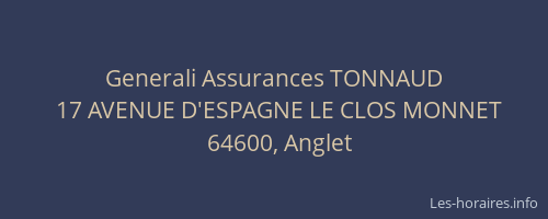 Generali Assurances TONNAUD