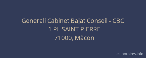 Generali Cabinet Bajat Conseil - CBC