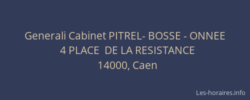 Generali Cabinet PITREL- BOSSE - ONNEE