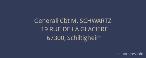 Generali Cbt M. SCHWARTZ