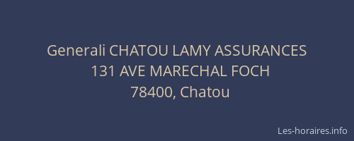 Generali CHATOU LAMY ASSURANCES