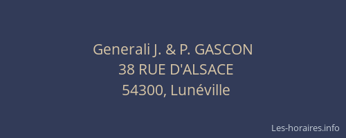 Generali J. & P. GASCON