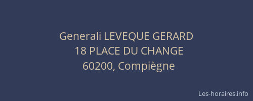 Generali LEVEQUE GERARD