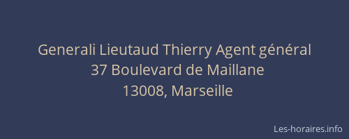 Generali Lieutaud Thierry Agent général