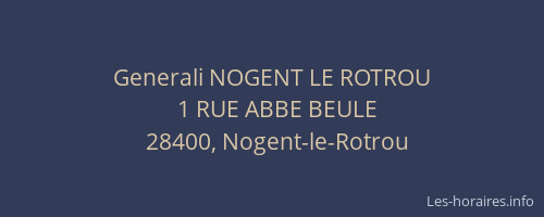 Generali NOGENT LE ROTROU