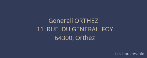 Generali ORTHEZ