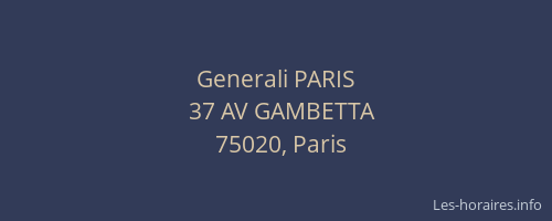 Generali PARIS