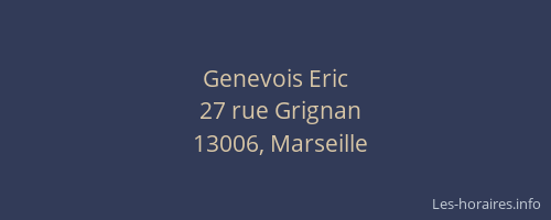 Genevois Eric