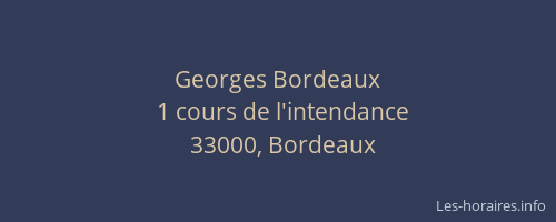 Georges Bordeaux
