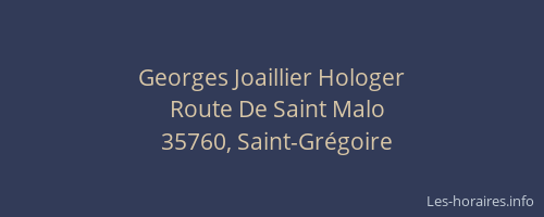 Georges Joaillier Hologer