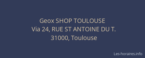 Geox SHOP TOULOUSE