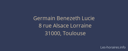 Germain Benezeth Lucie