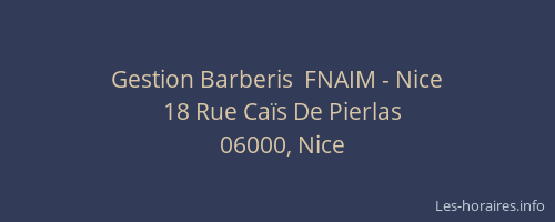 Gestion Barberis  FNAIM - Nice