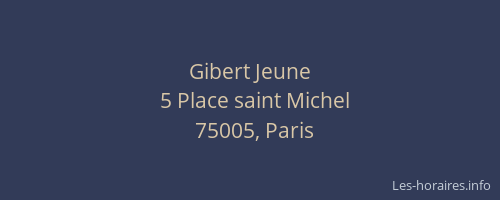 Gibert Jeune