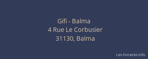 Gifi - Balma