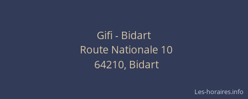Gifi - Bidart