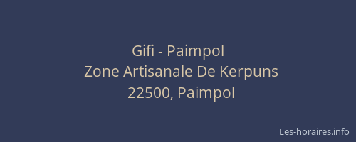 Gifi - Paimpol