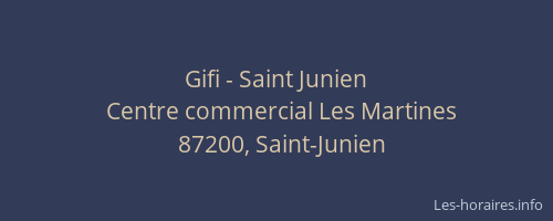 Gifi - Saint Junien