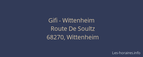 Gifi - Wittenheim