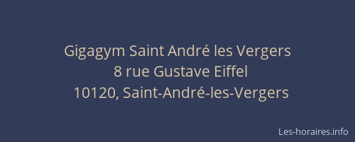 Gigagym Saint André les Vergers