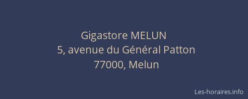 Gigastore MELUN