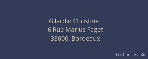 Gilardin Christine