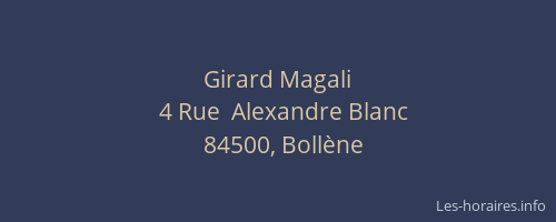 Girard Magali