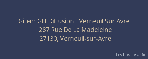 Gitem GH Diffusion - Verneuil Sur Avre