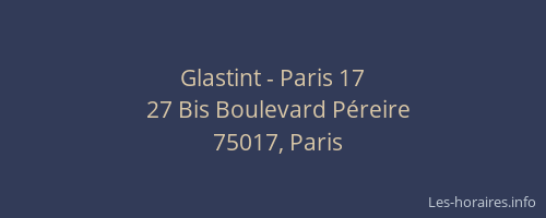 Glastint - Paris 17
