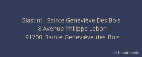 Glastint - Sainte Geneviève Des Bois