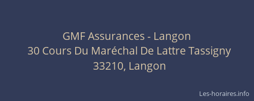 GMF Assurances - Langon
