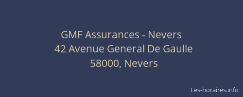 GMF Assurances - Nevers