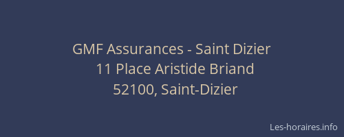 GMF Assurances - Saint Dizier
