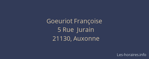 Goeuriot Françoise
